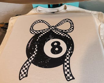 Checkered 8Ball Graphic Tee