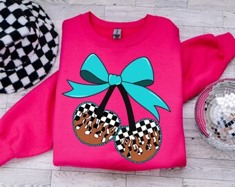 Checkered Cherries Crewneck
