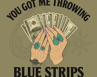 Blue Strips |PNG| Digital Download