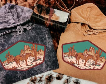 Cactus Clash Mineral Washed Hoodie