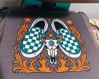 Turquoise Off The Wall Graphic Tee
