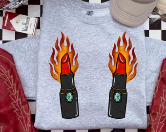 Spicy Lipstick Crewneck