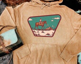 Cactus Trails Mineral Washed Hoodie