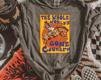 The Worlds Gone Country Graphic Tee