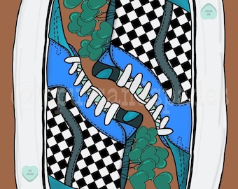 Blue Vday Vans Digital Download | Western PNG