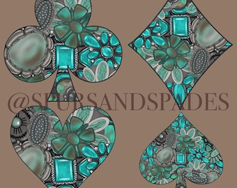 Turquoise Full House Digital Download | Western PNG