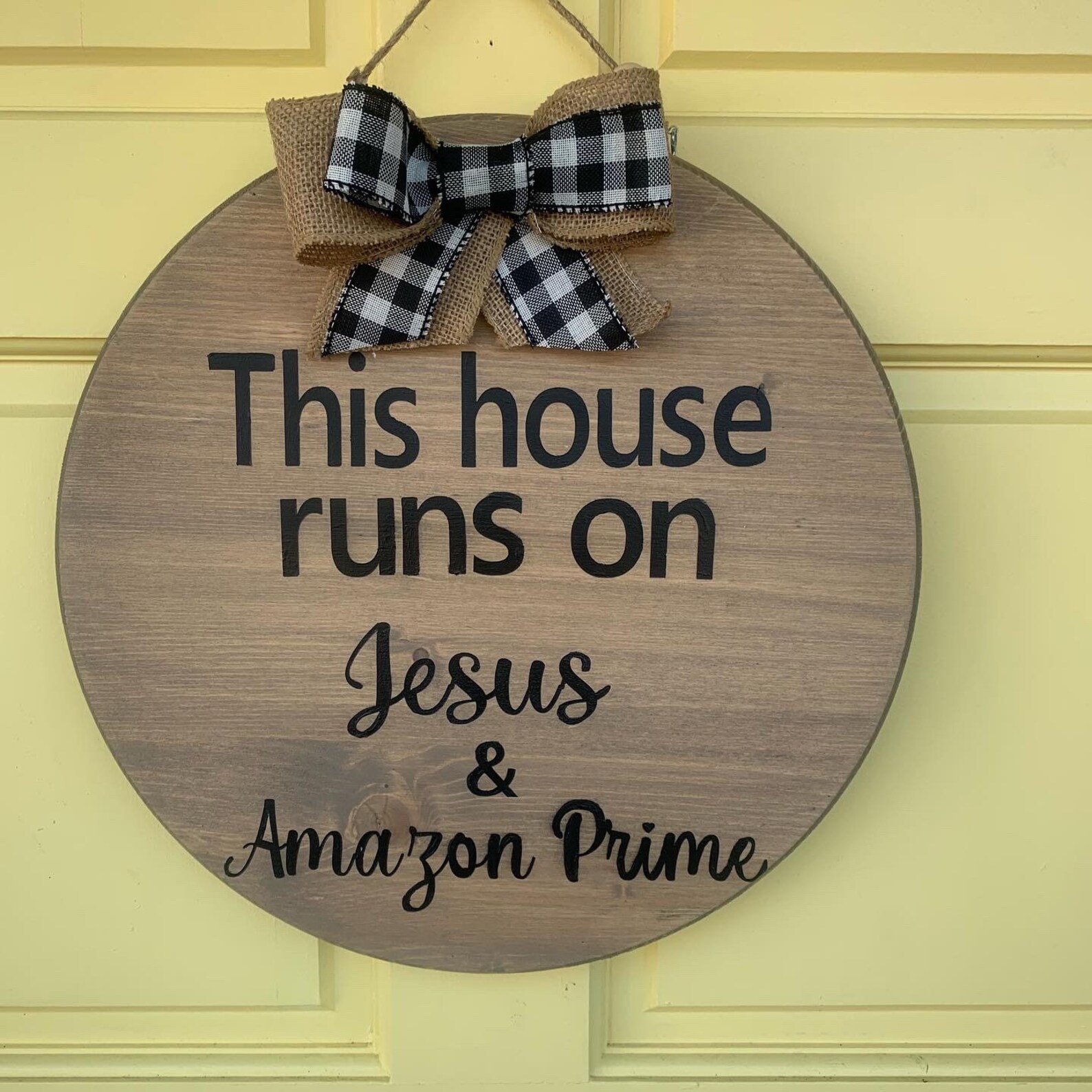 Jesus & Amazon/He is Risen door hanger Etsy
