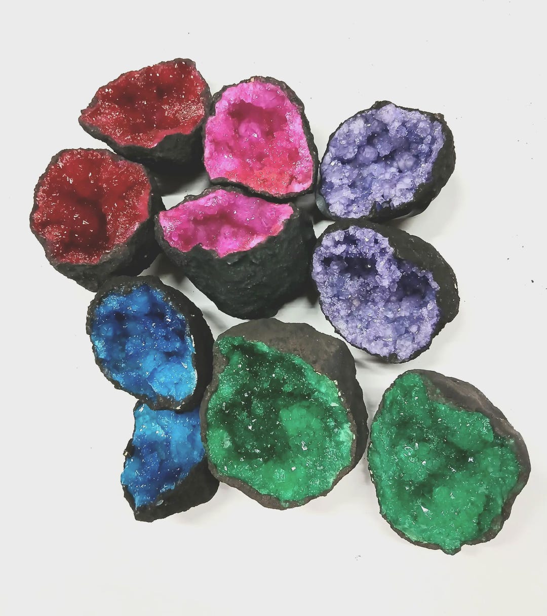 Crystal Geodes From the Atlas Mountains *** Sparkling Colours With ...