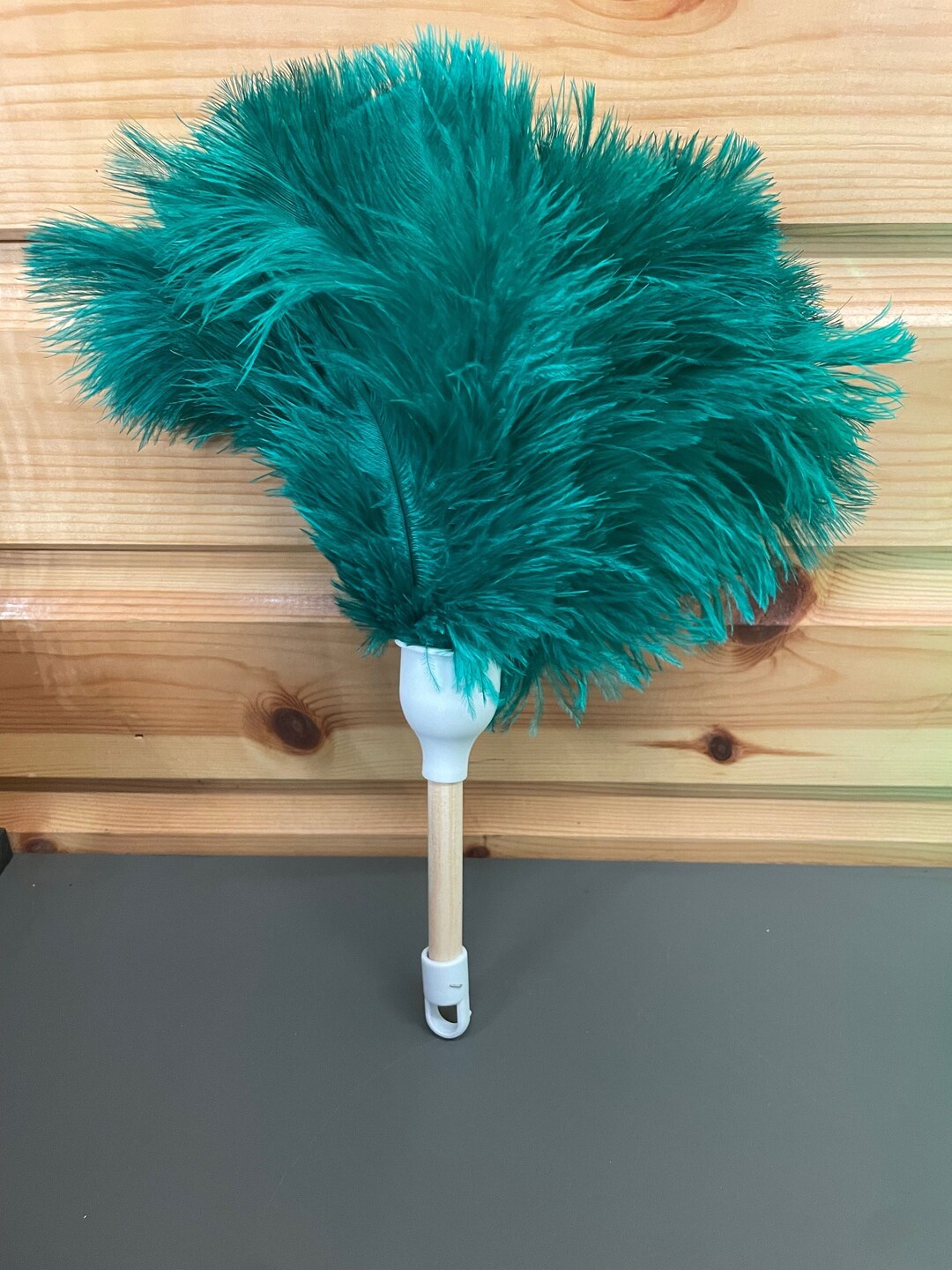 Green Genuine Ostrich Feather Duster Fantastic Etsy
