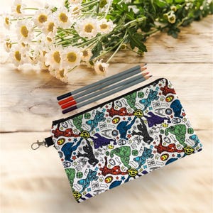 Trousse à crayons, Sac à fermeture éclair, Super héros, Peut contenir des fournitures pour l'école, Cadeau fils Garçons Filles Enfants, Peut contenir des jouets, Cartes, Mercerie, Voyage