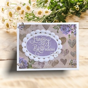 Carte d'anniversaire unique en papier pour elle, 3D, fille, maman, ami, petite amie, femme, grand-mère, tante, dame