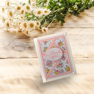 Jolie carte de remerciement faite main pour femme, amie, petite amie, maman, mère, épouse, grand-mère, soeur, fille, dame, 3 D