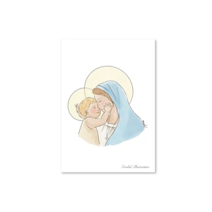Carte Vierge tendresse