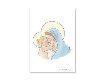 Carte Vierge tendresse