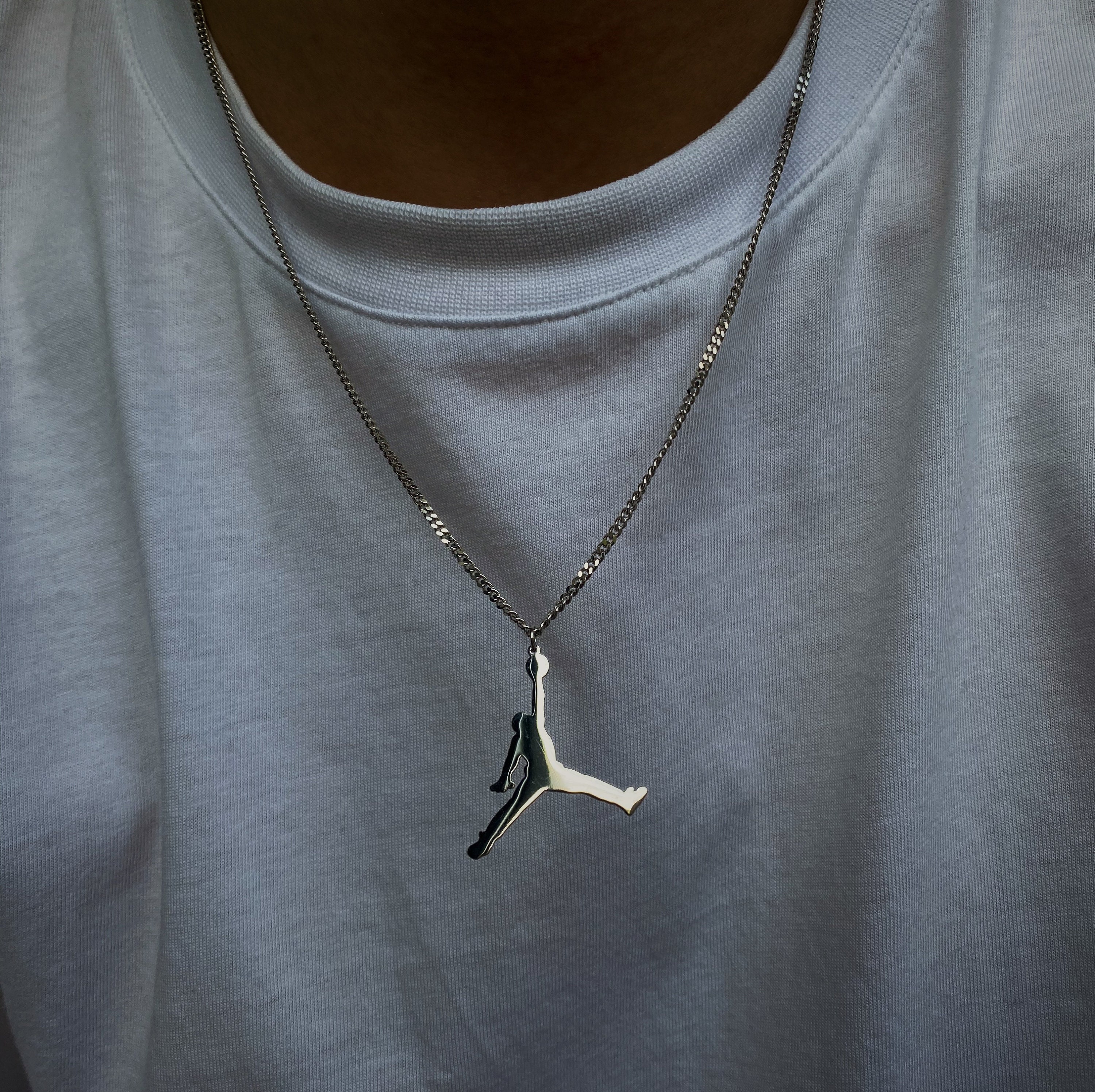 925 Sterling Silver Jordan Necklace Etsy India