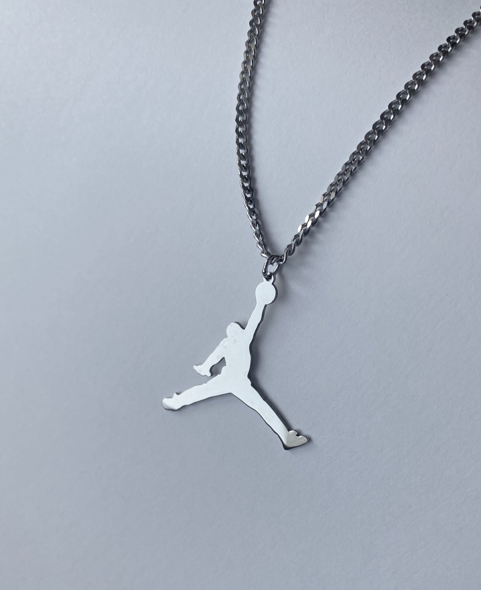 925 Sterling Silver Jordan Necklace | Etsy