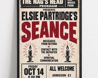 Only Fools and Horses Inspired Poster | Elsie Partridge Seance | Nag’s Head Peckham Print (Unframed)