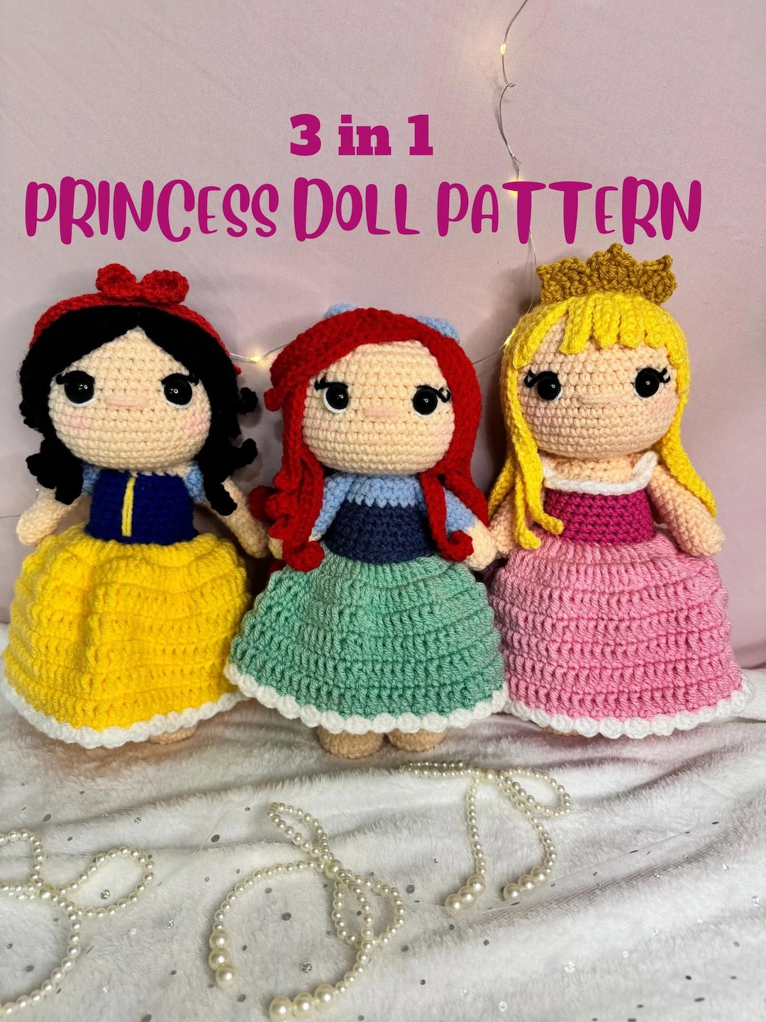 3-in-1 Princess Doll Pattern: Princess Pattern (digital Download) - Etsy