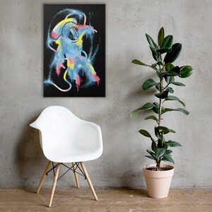 Astronaut Canvas Wall Art | Graffiti Wall Art, Motivational Canvas Art, Canvas Graffiti Street Art