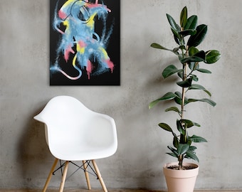 Astronaut Canvas Wall Art | Graffiti Wall Art, Motivational Canvas Art, Canvas Graffiti Street Art