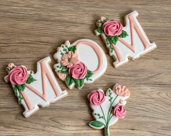 Mother's Day gift box. Mother's Day cookies.