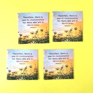 4 Pack Bible Verse Fridge Magnets