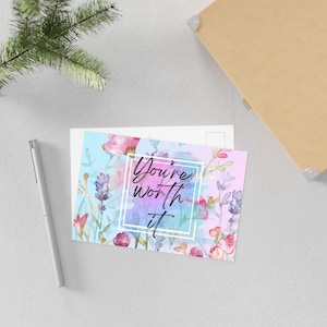 You&#39;re Worth it -  Postcard