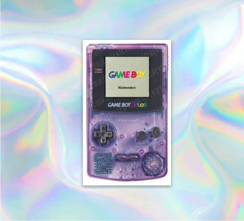 Custom Gameboy Color Sticker Gameboy Sticker, Gameboy Color Die Cut Sticker, 90s Nostalgia Stickers ...