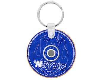 N*SYNC cd keychain, NSYNC Nostalgia, N*SYNC Keychain,