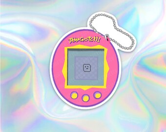 Tomagotchi sticker, tomagochi die cut sticker, 90s nostalgia stickers, 90s sticker for waterbottle