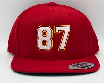 Kansas City Chiefs Travis Kelce 87 KELCE Yupoong verstelbare snapback-hoed