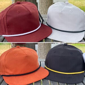 Dad Rope Flat-billed Hat - Water Repellent, UV Control, Light Weight ...