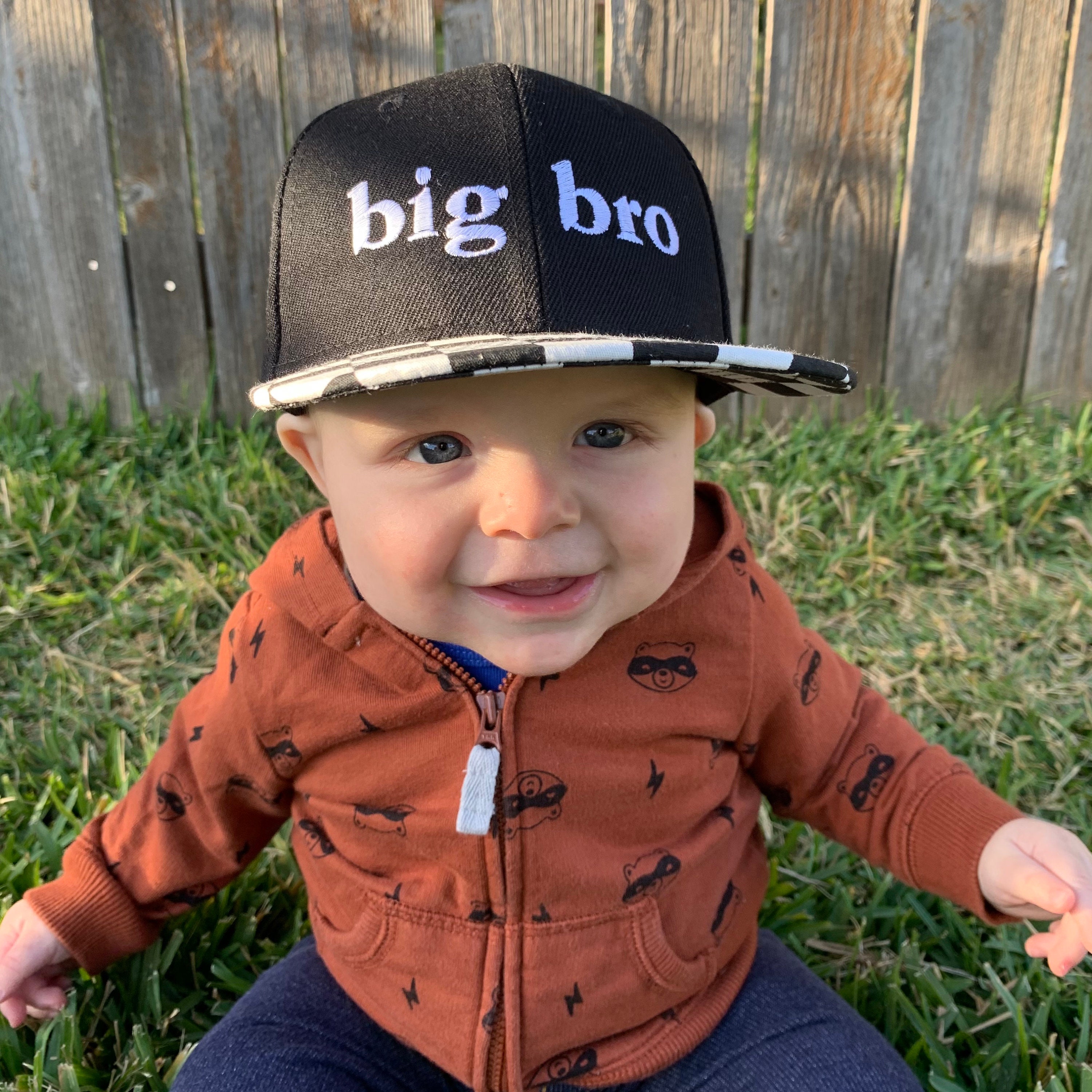Big Bro Baby/Toddler FlatBilled Hat with Optional Etsy