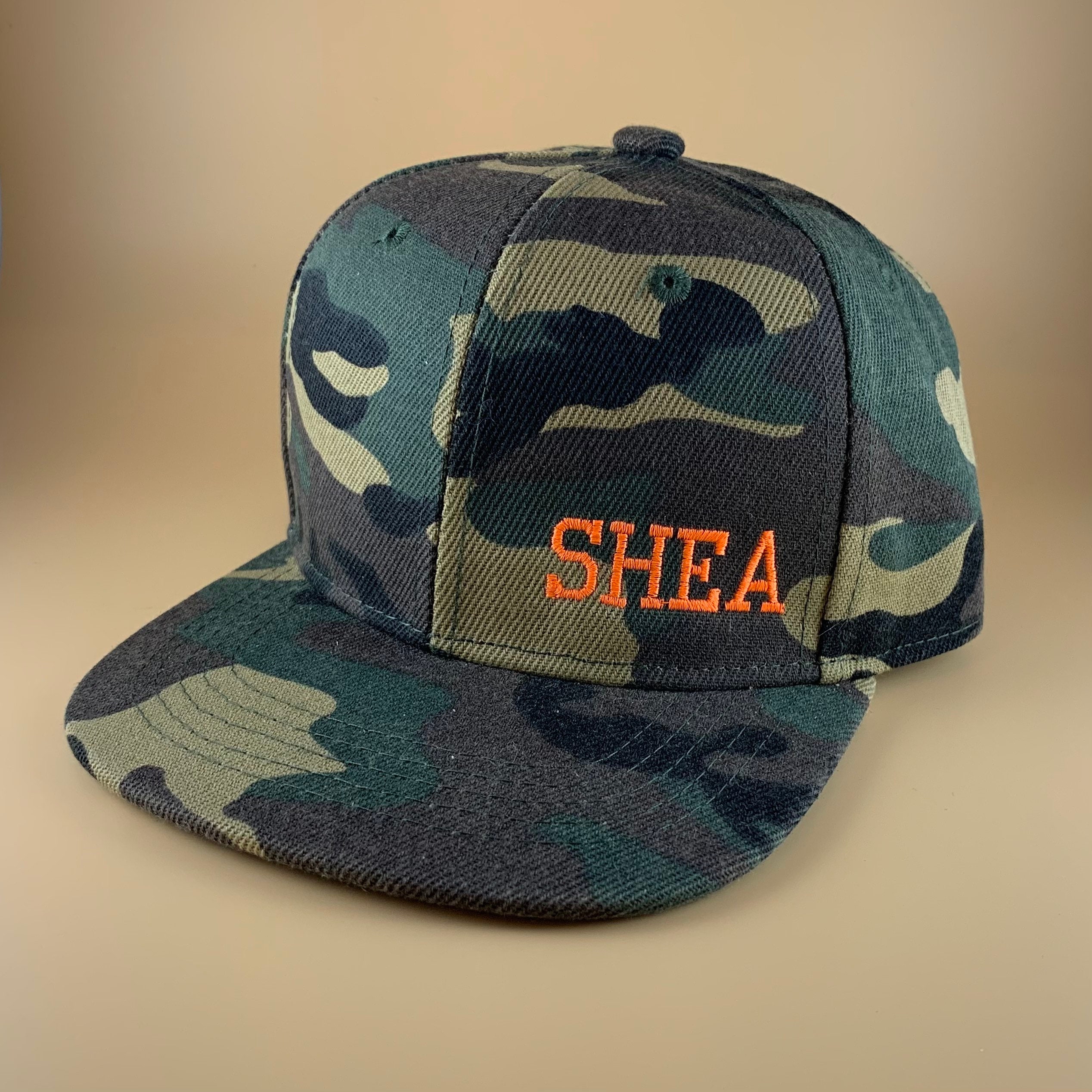 Baby/Toddler Camo FlatBilled Hat with Custom Name Etsy
