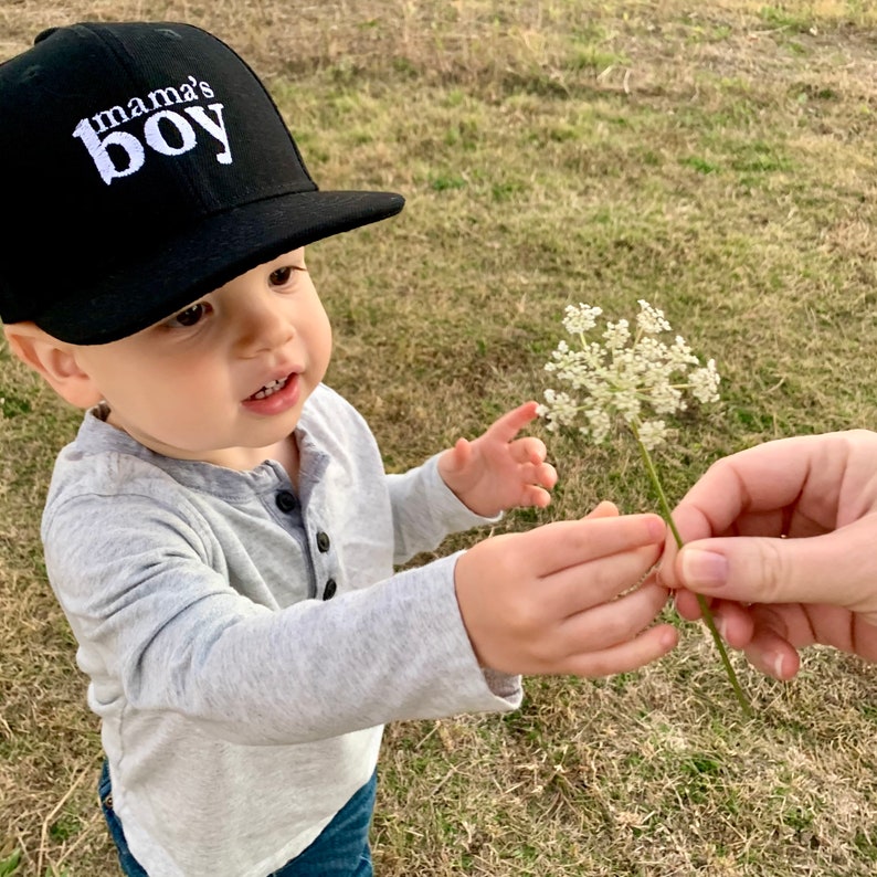 Mama's Boy Baby/Toddler FlatBilled Hat with Optional Etsy