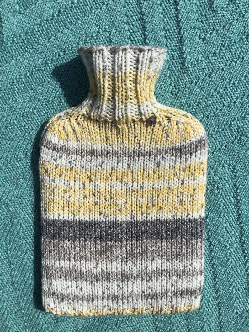 Handmade Aran Fair Isle Style Hot Water Bottle Cover DR4189 Etsy UK