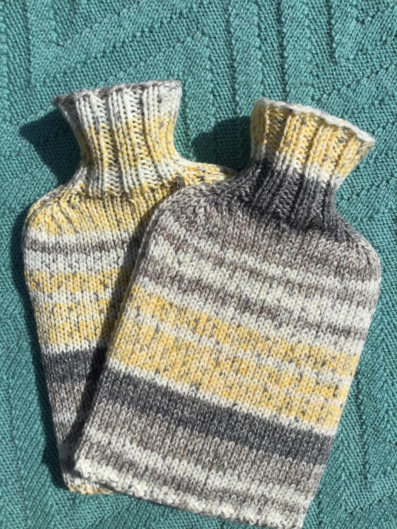 Handmade Aran Fair Isle Style Hot Water Bottle Cover DR4189 Etsy UK