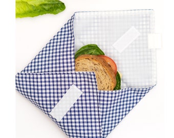 Herbruikbare sandwich- en voedselverpakking, milieuvriendelijk duurzaam leven, nul afval, plasticvrij