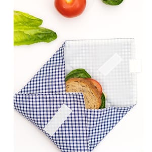 Wiederverwendbare Sandwich und Lebensmittelverpackung, umweltfreundliches nachhaltiges Leben, ohne Abfallplastik Bild 2