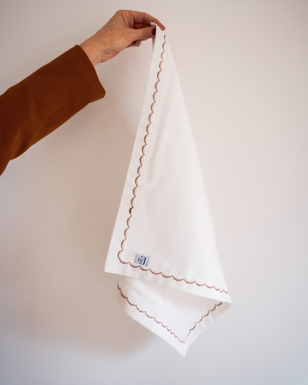 Embroidered Cloth Table Napkins Set of 6 Cotton Napkins Etsy