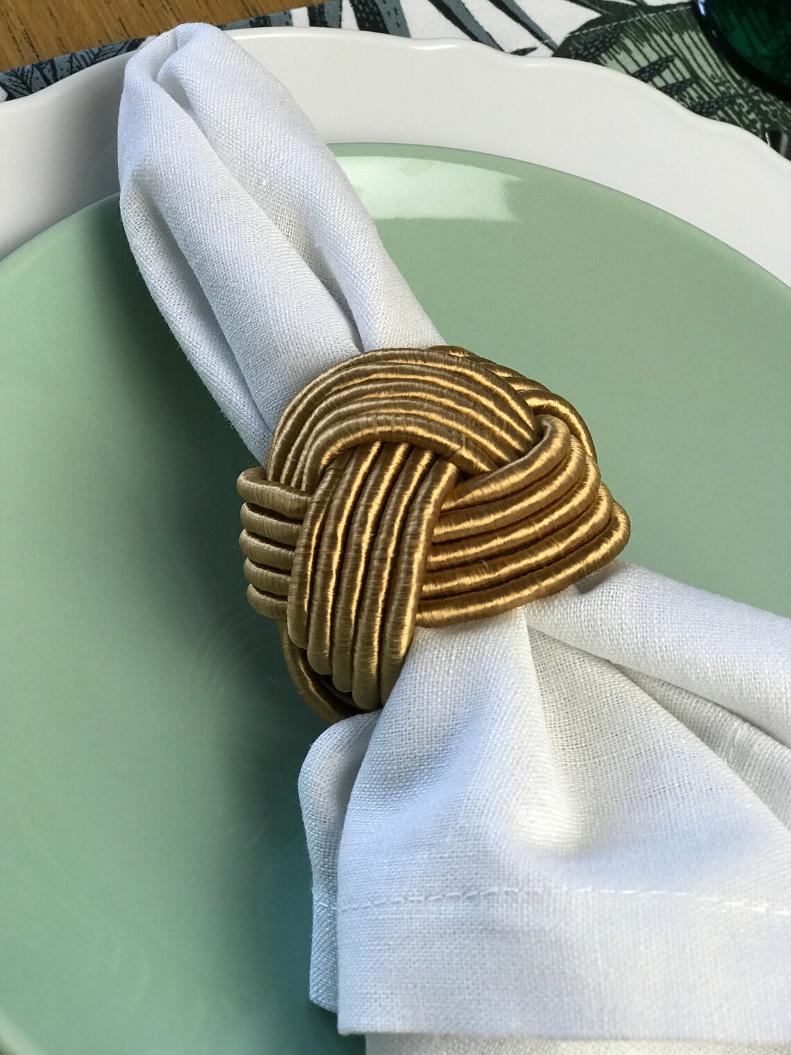 Bronze Napkin rings Set of 4 Serviette Holders Gift Set Etsy