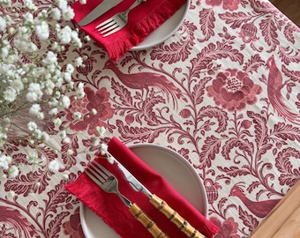 Durable Cotton Tablecloth, Sustainable & Washable Table Cover for Everyday Use and Special Occasions