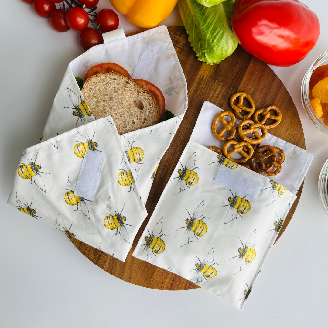 Reusable Food Wrap and Snack Bag Set, Ecofriendly Sandwich Wrap
