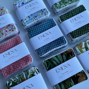 Reusable Face Pads, Waste Bamboo and Cotton pads, Cloth Face Wipes, Eco-Friendly Alternative, Makeup Remover Pads