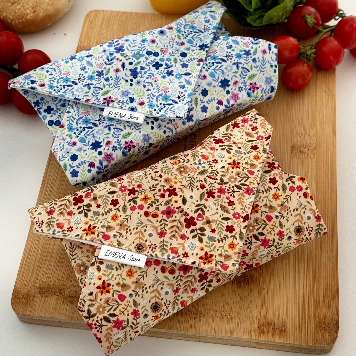 Set of 2 Reusable Sandwich Wrap, Eco-friendly Sandwich Bag, Reusable Snacks Bag, Sustainable Living, Zero Waste Plastic Free - Etsy