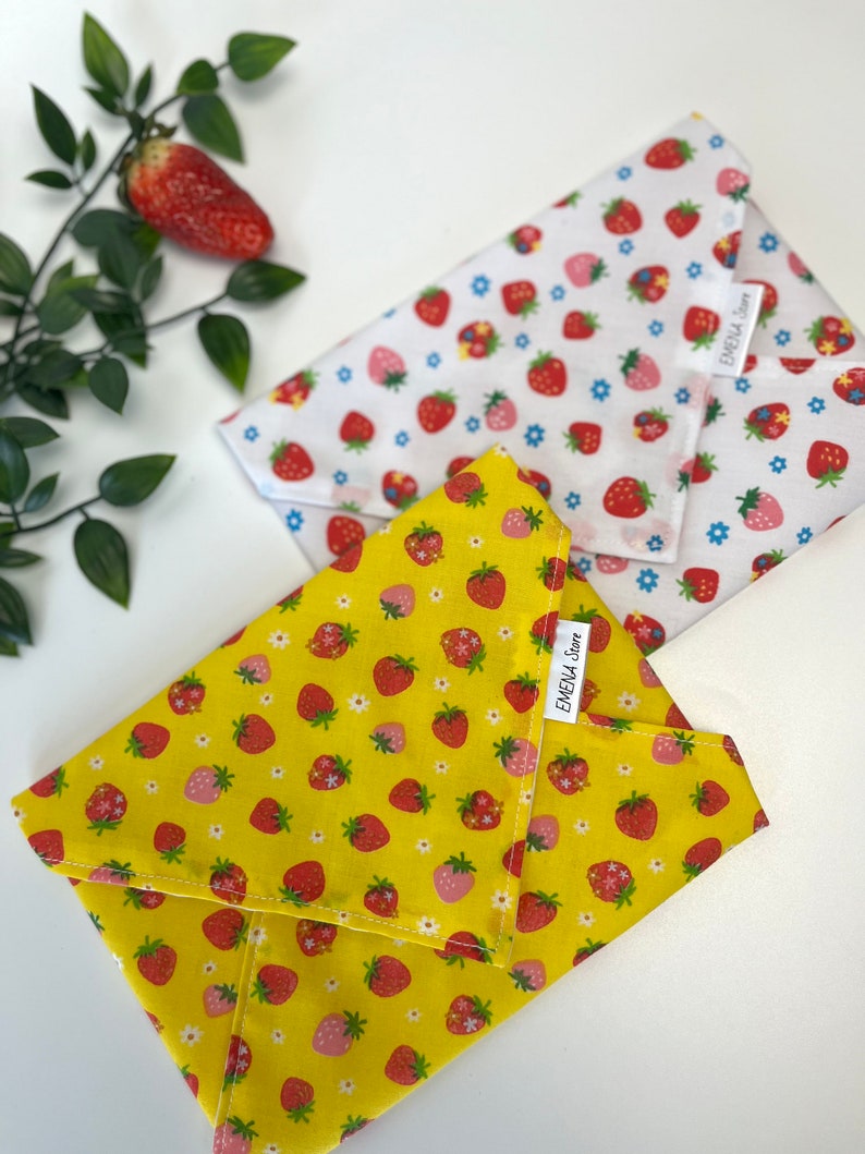 Set of 2 Reusable Sandwich Wrap, Eco-friendly Sandwich Bag, Reusable Snacks Bag, Sustainable Living, Zero Waste Plastic Free imagem 4