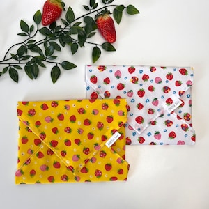 Set of 2 Reusable Sandwich Wrap, Eco-friendly Sandwich Bag, Reusable Snacks Bag, Sustainable Living, Zero Waste Plastic Free zdjęcie 5