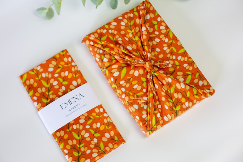Furoshiki Gift Wrapping, Eco-friendly Gift Wrap, Reusable Furoshiki Wrapping, Zero Waste Wrapping, Fabric Gift Wrap, Reusable Wrapping image 7