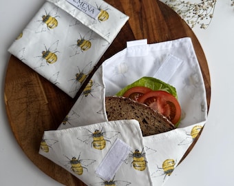 Reusable Sandwich Wrap & Snack Bag: Eco-Friendly Zero Waste Food Wrap