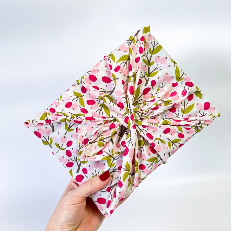 Furoshiki Gift Wrapping, Eco-friendly Gift Wrap, Reusable Furoshiki Wrapping, Zero Waste Wrapping, Fabric Gift Wrap, Reusable Wrapping image 4